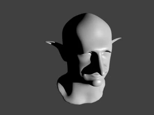 cara de elfo Modelo 3D