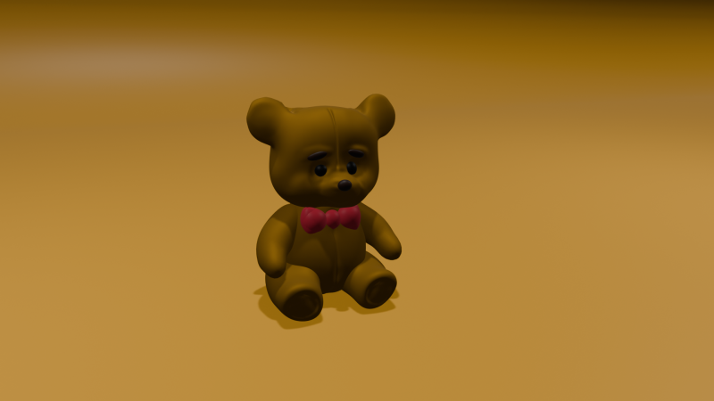 SAD TEDDY Model Cetak 3D .c4d .max .obj .3ds .fbx .stl .blend 