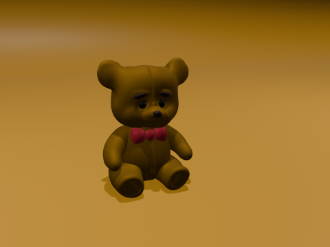 SAD TEDDY 3D Print Model