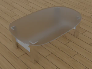 玻璃桌 3D 模型