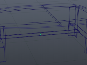 glass table 3D 模型