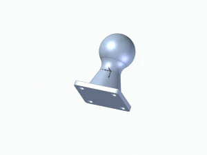 tipping sphere 60mm 3D Model