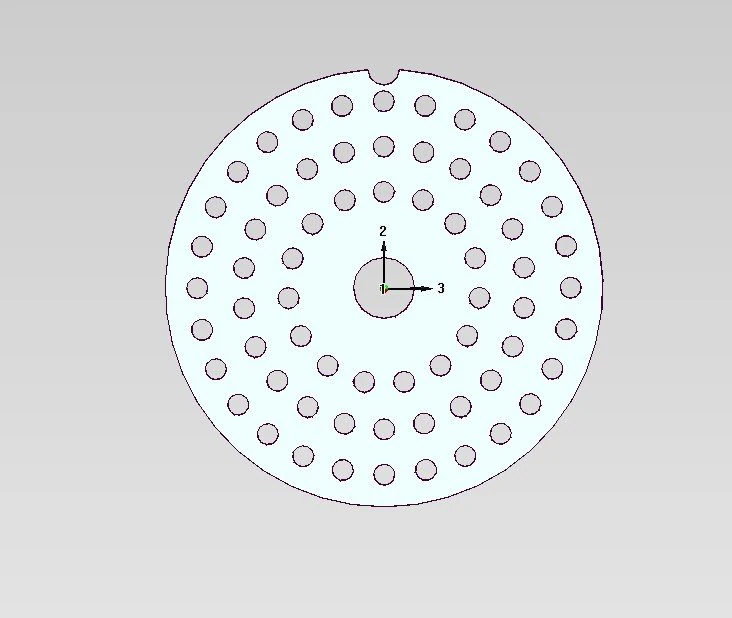 meat mincer disc 3D Model .c4d .max .obj .3ds .fbx .stl .blend