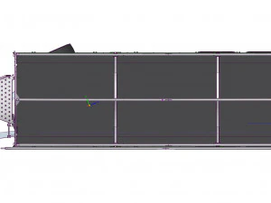 Trailer tipped on three sides 3D Model