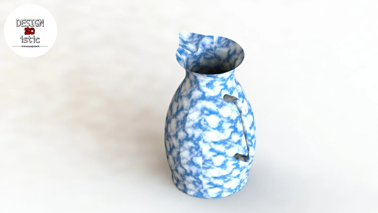 глечик для води 3D Принт Модель .c4d .max .obj .3ds .fbx .stl .blend 