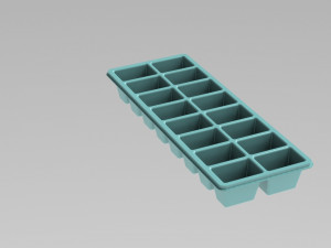 icecube tray 3dmodel 3D Принт Модель