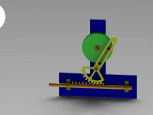quick return reciprocal mechanism for study 3D Print Model