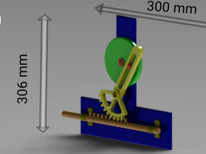quick return reciprocal mechanism for study 3D Print Model