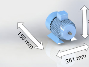 3dmodel of electrical motor Modelo de Impressão 3D