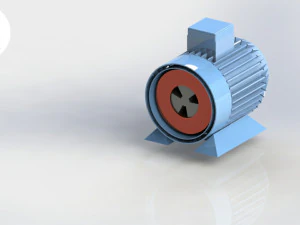 Modelo 3D de motor el&eacute;trico Modelo de Impressão 3D