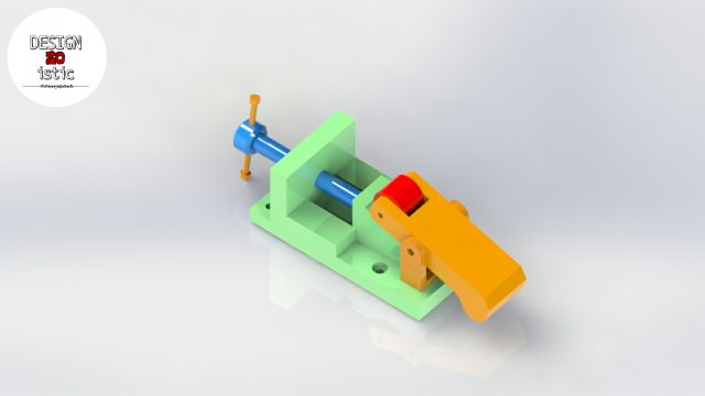 screw clamp mechanism 3D Baskı Modeli .c4d .max .obj .3ds .fbx .stl .blend 