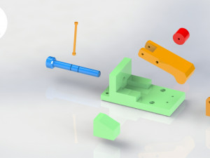 screw clamp mechanism 3D Baskı Modeli
