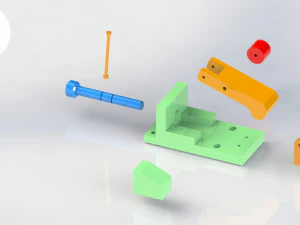 screw clamp mechanism 3D Print Model