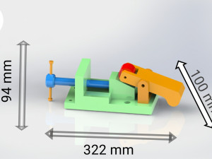 screw clamp mechanism 3D Baskı Modeli