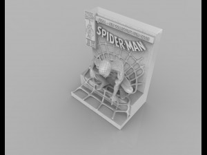 spider man comic book statue 3D Print Model