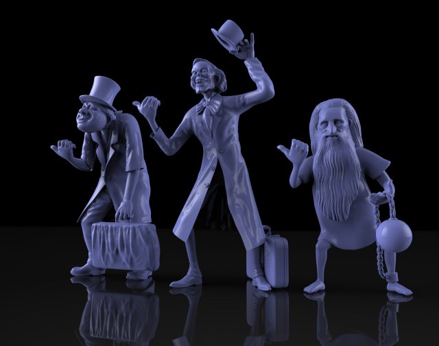 hitchhiking ghosts haunted mansion Modelo de Impressão 3D .c4d .max .obj .3ds .fbx .stl .blend 