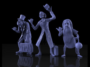 hitchhiking ghosts haunted mansion 3Dプリントモデル