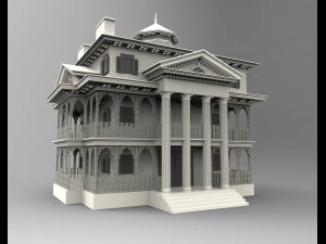 mans&atilde;o assombrada da Disneyl&acirc;ndia Modelo de Impressão 3D