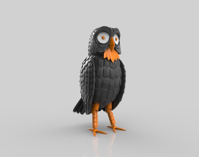owl Modelo de Impressão 3D .c4d .max .obj .3ds .fbx .stl .blend 