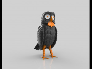 owl 3Dプリントモデル