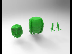 owl 3D Print Model