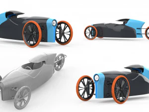 Электромобиль Northern Light Motors 428 3D Принт Модель