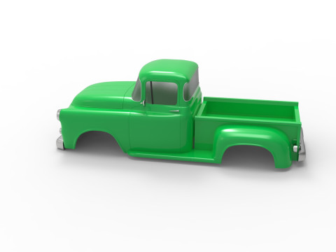 1956 dodge truck rc body shell 3D 打印模型