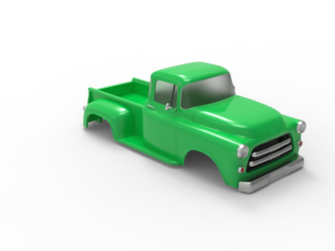 1956 dodge truck rc body shell 3D 打印模型