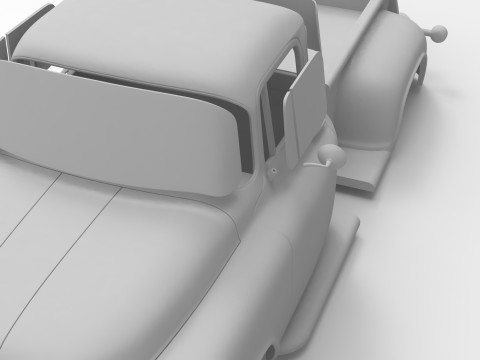 1956 dodge truck rc body shell 3D 打印模型