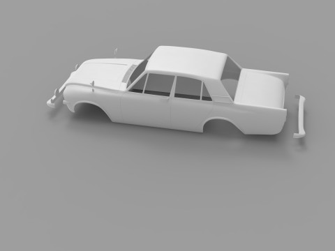 1962 zephyr rc body shell Modelo de Impressão 3D