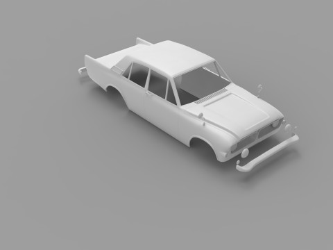 1962 zephyr rc body shell Modelo de Impressão 3D