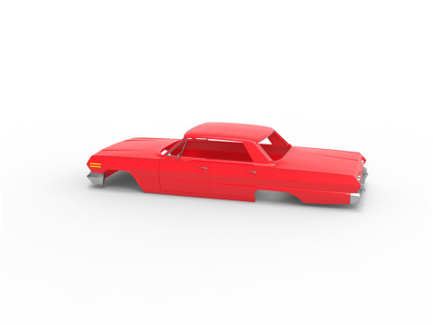 1963 chevy impala hard top rc body shell Modelo de Impressão 3D
