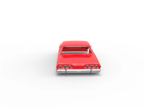 1963 chevy impala sert &uuml;st rc g&ouml;vde kabuğu 3D Baskı Modeli