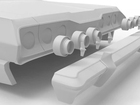 1963 chevy impala sert &uuml;st rc g&ouml;vde kabuğu 3D Baskı Modeli