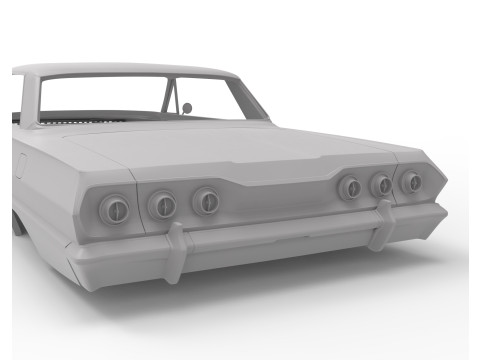 1963 chevy impala hard top rc body shell Modelo de Impressão 3D