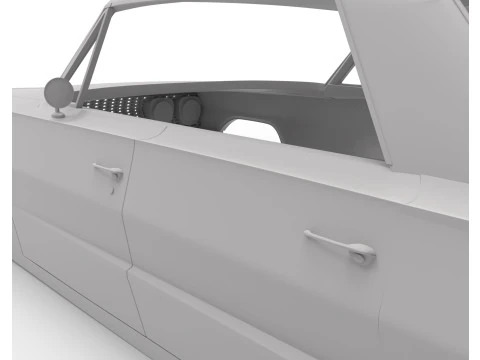 1963 chevy impala sert &uuml;st rc g&ouml;vde kabuğu 3D Baskı Modeli