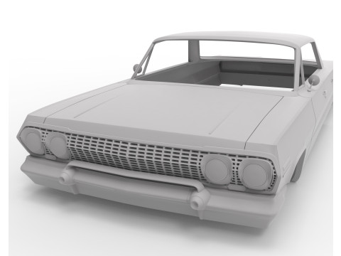 1963 chevy impala hard top rc body shell Modelo de Impressão 3D