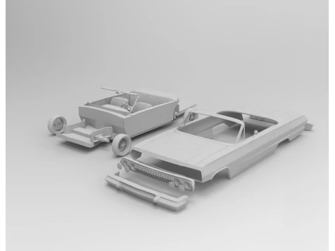 1963 chevy impala open top rc body shell 3D Print Model