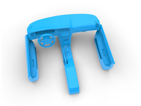 1999 Toyota Chaser Tourer 3D-druckbares Armaturenbrett-Türverkleidungsset RC-Modell 3D Druckmodell