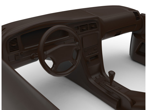 1999 Toyota Chaser Tourer 3D Printable Dashboard Door Panel Set RC Scale Model 3D Print Model