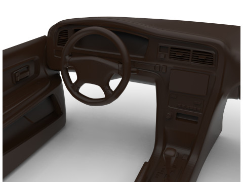 1999 Toyota Chaser Tourer 3D Printable Dashboard Door Panel Set RC Scale Model 3D Print Model