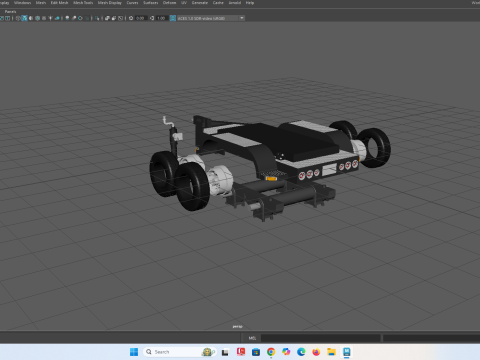 Rimorchio a pianale a doppio asse Modello di stampa 3D
