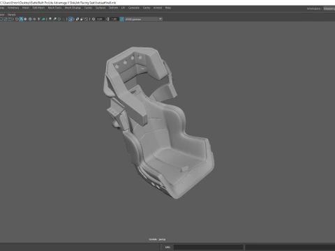 Butler Built Pro Lite Advantage Slide Job Racing Seat 3D Print Model