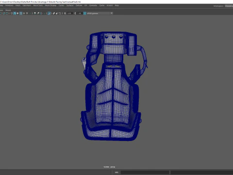 Butler Built Pro Lite Advantage Slide Job Racing Seat 3D Print Model
