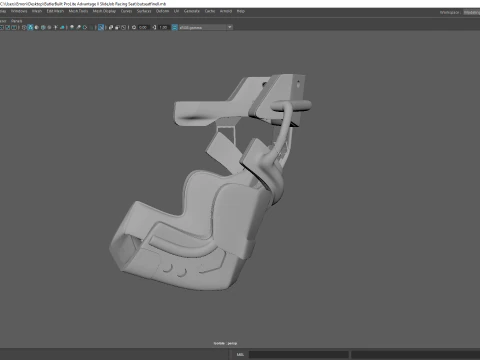 Butler Built Pro Lite Advantage Slide Job Racing Seat 3D Print Model