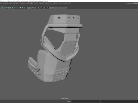 Butler Built Pro Lite Advantage Slide Job Racing Seat 3D Print Model