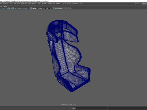 Ultra Shield VS Halo Full Containment Racing Seat 3D Print Model