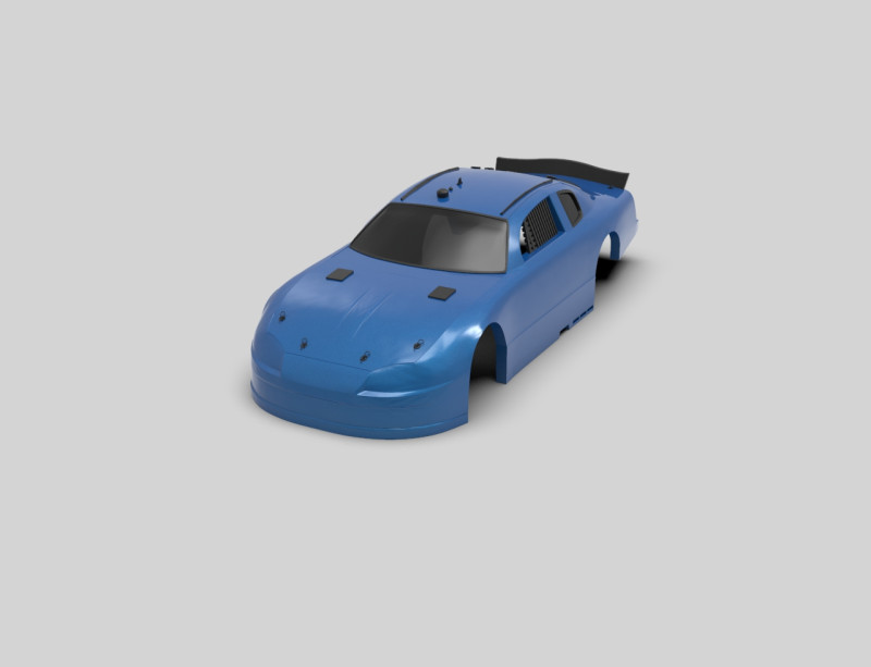 Chevrolet Monte Carlo 2001 NASCAR RC Body Shell 3D Print Model .c4d .max .obj .3ds .fbx .stl .blend 
