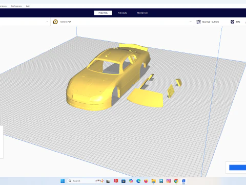 Chevrolet Monte Carlo 2001 NASCAR RC Body Shell 3D Print Model