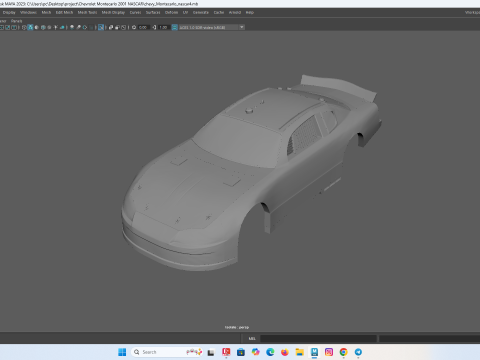 Chevrolet Monte Carlo 2001 NASCAR RC Body Shell 3D Print Model